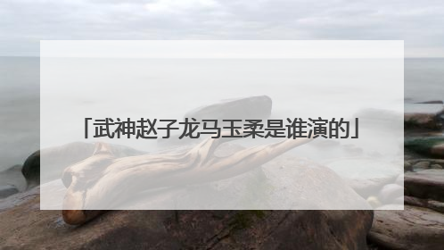 武神赵子龙马玉柔是谁演的