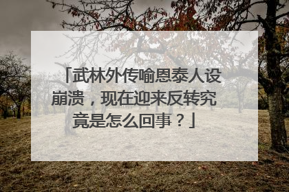 武林外传喻恩泰人设崩溃,现在迎来反转究竟是怎么回事?
