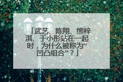 武艺、陈翔、熊梓淇、于小彤站在一起时,为什么被称为“凹凸组合”?
