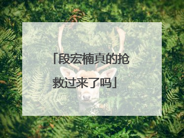 段宏楠真的抢救过来了吗