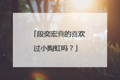 段奕宏真的喜欢过小陶虹吗?