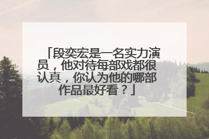 段奕宏是一名实力演员，他对待每部戏都很认真，你认为他的哪部作品最好看？