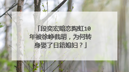 段奕宏暗恋陶虹10年被徐峥截胡，为何转身娶了日籍媳妇？