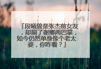 段曦曾是张杰前女友，却扇了谢娜两巴掌，如今仍然单身像个老太婆，你咋看？