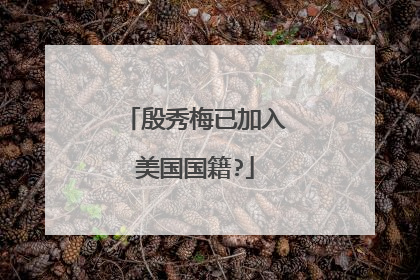 殷秀梅已加入美国国籍?