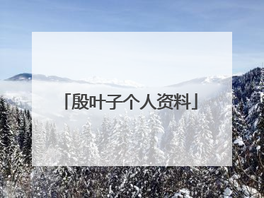 殷叶子个人资料