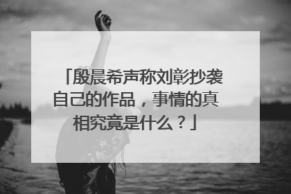 殷晨希声称刘彰抄袭自己的作品，事情的真相究竟是什么？