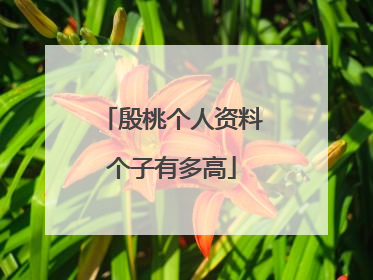 殷桃个人资料个子有多高