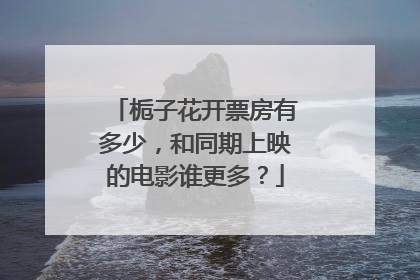 栀子花开票房有多少,和同期上映的电影谁更多?