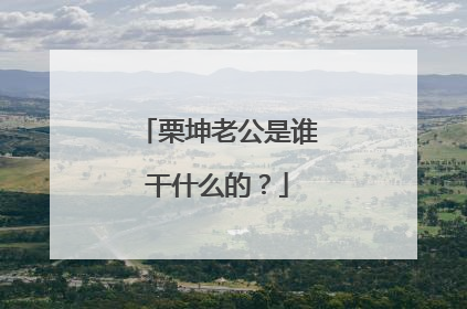 栗坤老公是谁干什么的?