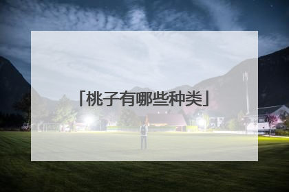 桃子有哪些种类