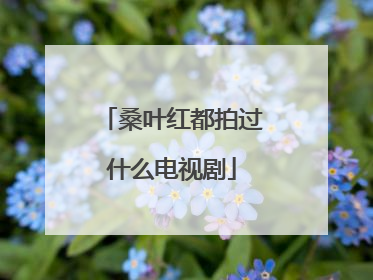 桑叶红都拍过什么电视剧