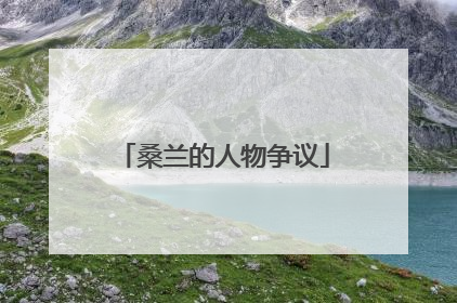 桑兰的人物争议