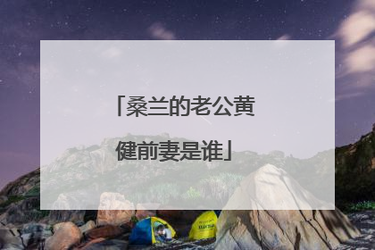 桑兰的老公黄健前妻是谁