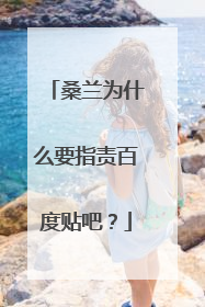 桑兰为什么要指责百度贴吧?