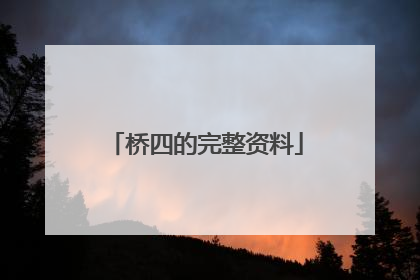 桥四的完整资料