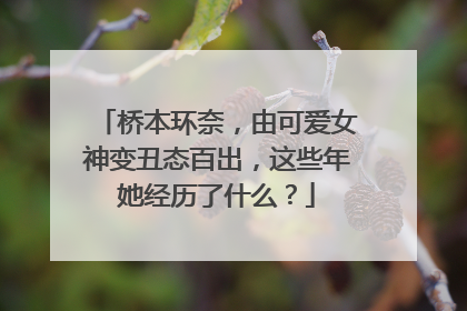 桥本环奈，由可爱女神变丑态百出，这些年她经历了什么？