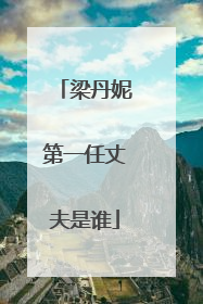 梁丹妮第一任丈夫是谁