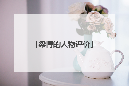 梁博的人物评价