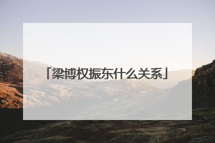 梁博权振东什么关系