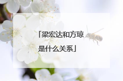 梁宏达和方琼是什么关系