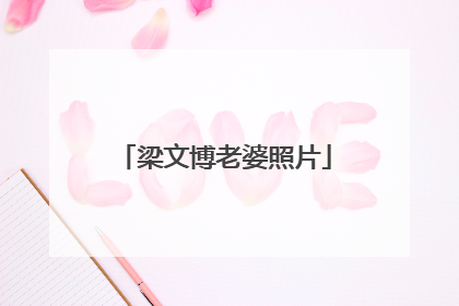 梁文博老婆照片