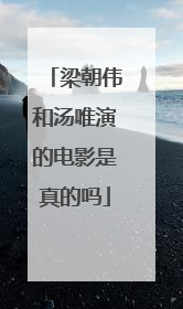 梁朝伟和汤唯演的电影是真的吗