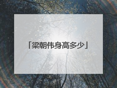 梁朝伟身高多少