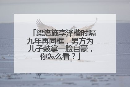 梁洛施李泽楷时隔九年再同框,男方为儿子鼓掌一脸自豪,你怎么看?
