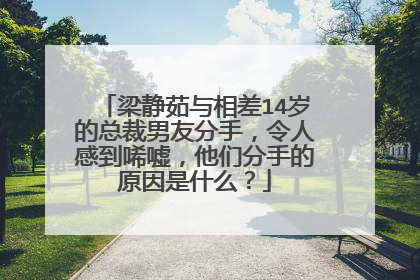 梁静茹与相差14岁的总裁男友分手，令人感到唏嘘，他们分手的原因是什么？