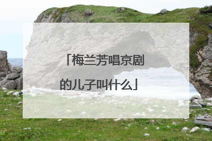 梅兰芳唱京剧的儿子叫什么