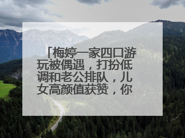 梅婷一家四口游玩被偶遇,打扮低调和老公排队,儿女高颜值获赞,你怎么看?