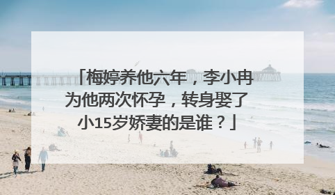 梅婷养他六年，李小冉为他两次怀孕，转身娶了小15岁娇妻的是谁？