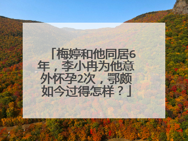 梅婷和他同居6年，李小冉为他意外怀孕2次，鄂颇如今过得怎样？
