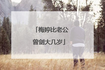 梅婷比老公曾剑大几岁