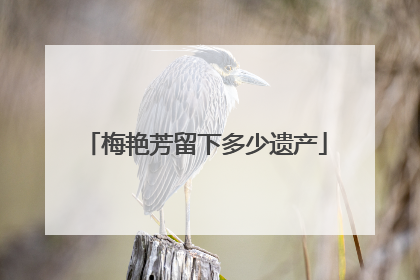 梅艳芳留下多少遗产