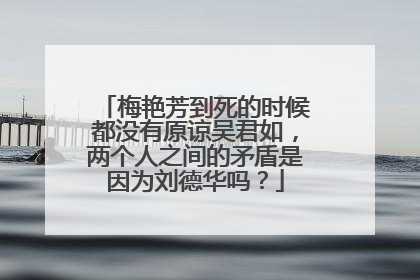 梅艳芳到死的时候都没有原谅吴君如，两个人之间的矛盾是因为刘德华吗？