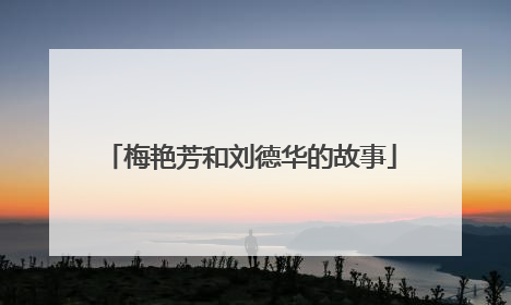 梅艳芳和刘德华的故事