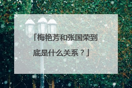 梅艳芳和张国荣到底是什么关系?