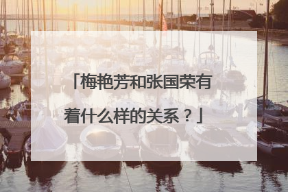 梅艳芳和张国荣有着什么样的关系？