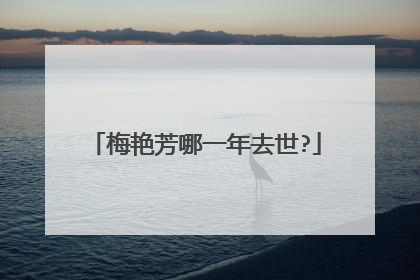 梅艳芳哪一年去世?