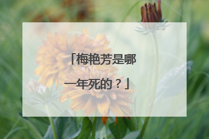 梅艳芳是哪一年死的?
