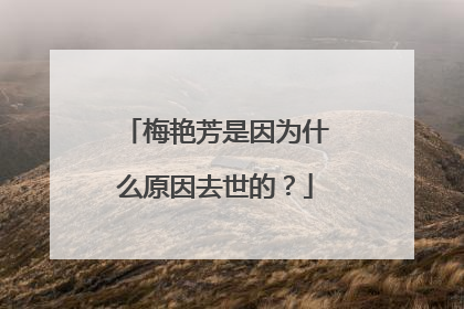 梅艳芳是因为什么原因去世的?