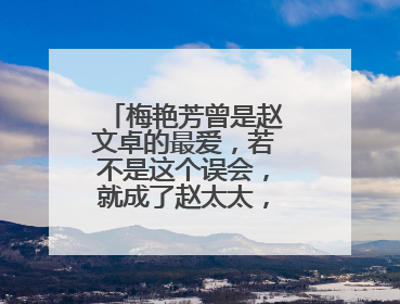 梅艳芳曾是赵文卓的最爱，若不是这个误会，就成了赵太太，怎么回事呢？