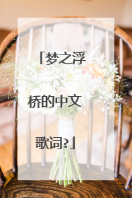 梦之浮桥的中文歌词?