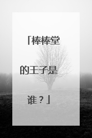 棒棒堂的王子是谁?