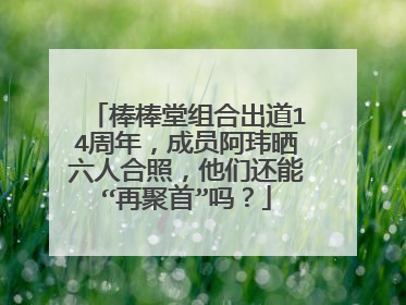 棒棒堂组合出道14周年,成员阿玮晒六人合照,他们还能“再聚首”吗?