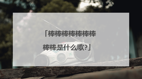 棒棒棒棒棒棒棒棒棒是什么歌?