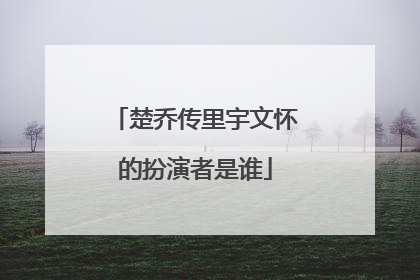 楚乔传里宇文怀的扮演者是谁