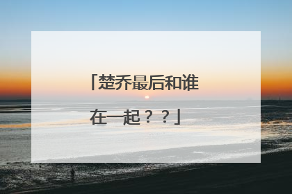 楚乔最后和谁在一起??